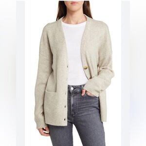 Treasure & Bond Beige Cardigan Sweater in Beige Castle(NWOT)